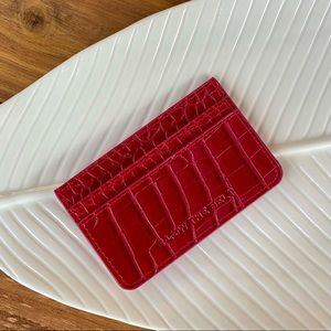 B-Low The Belt | Red Crocodile Card Wallet